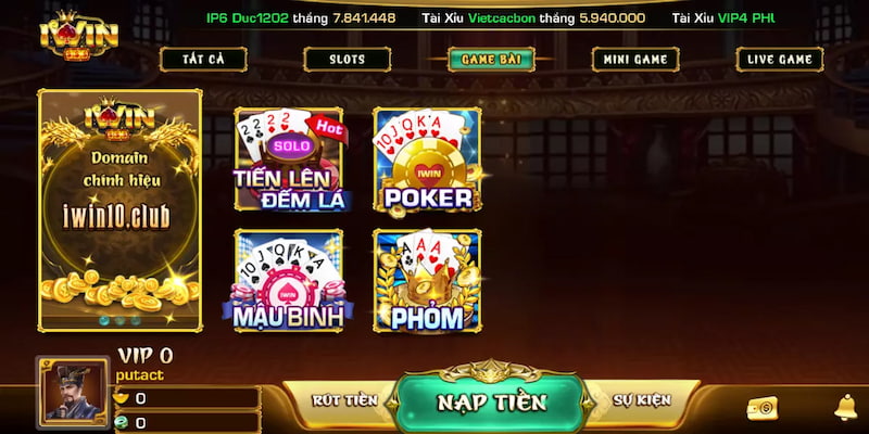 đánh bài iwin
